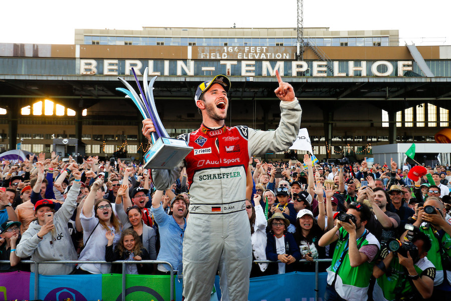Daniel Abt (GER), Audi Sport ABT Schaeffler, Audi e-tron FE04, wins the Berlin ePrix.