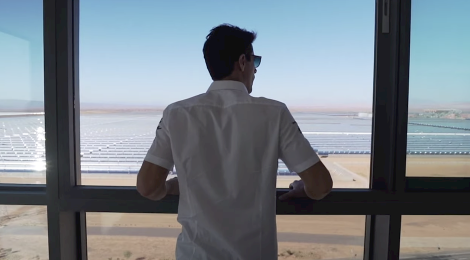 ディ・グラッシ 世界最大の太陽光発電所を訪問