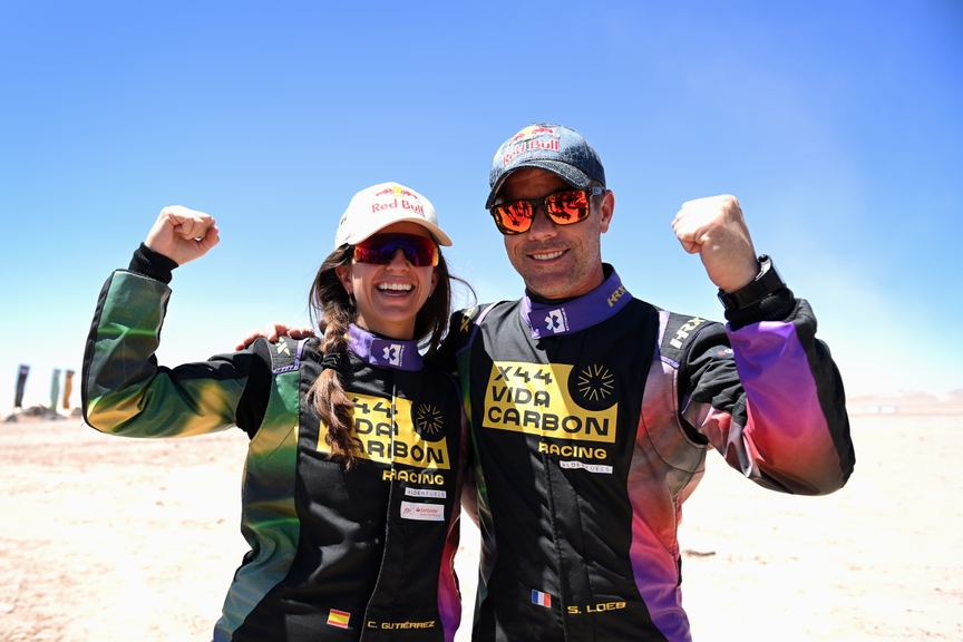 SEPTEMBER 25: Cristina Gutierrez (ESP) / Sebastien Loeb (FRA), Team X44 during the Antofagasta on September 25, 2022. (Photo by Sam Bagnall / LAT Images)