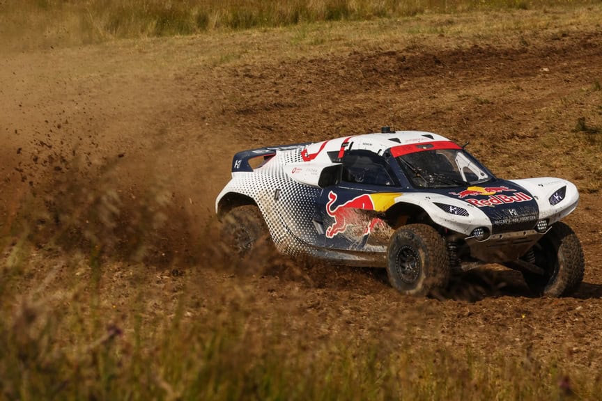 DUMFRIES AND GALLOWAY JULY 12: Hedda Hosas (NOR), Test Driver, Extreme H, drives the Pioneer 25 during the Hydro X-Prix on July 12, 2024 in Dumfries and Galloway. (Photo by Colin McMaster / LAT Images)