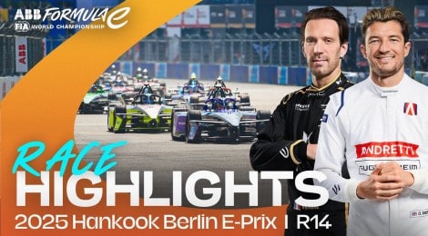 フォーミュラE 2025 ROUND14 ベルリン E-PRIX 決勝ハイライト